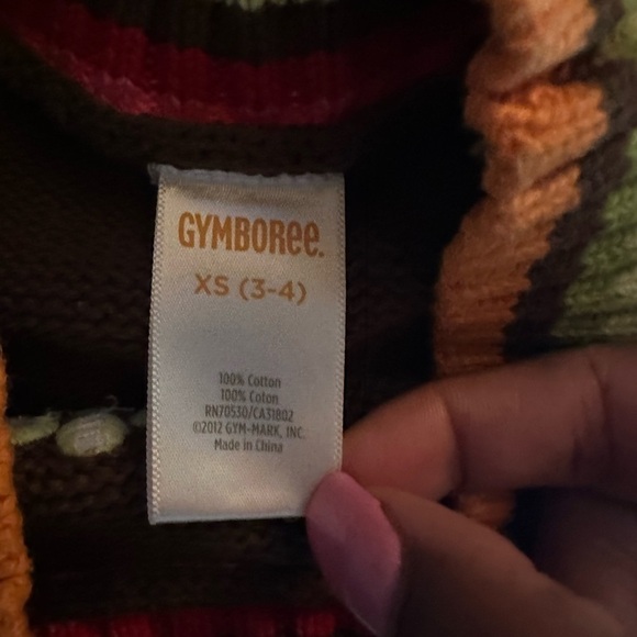 Gymboree Winter Cheer Dot Flower cable-knit sweater - Picture 5 of 6